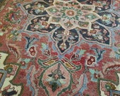 5.0 x 6.4 Antique Top Quality Azerbaijan Area Rug Decorative Hand Knotted Geometric Vintage rug