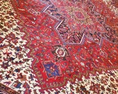 10 x 12 Vintage Top Quality Azerbaijan Area Rug Decorative Hand Knotted One of a Kind Geometric Design