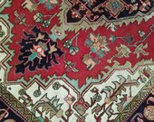 4.4 x 6.2 Antique Top Quality Azerbaijan Area Rug Decorative Hand Knotted Geometric Vintage rug