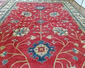 10 x 14.6 Vintage Design Top Quality Veg Dye Afghan Finest Decorative Hand Knotted Unique Geometric Area Rug