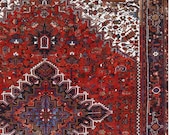 10 x 14 or 9.9 x 13.5 Antique Top Quality Fine Azerbaijan Unique Decorative Hand Knotted Geometric Area Rug