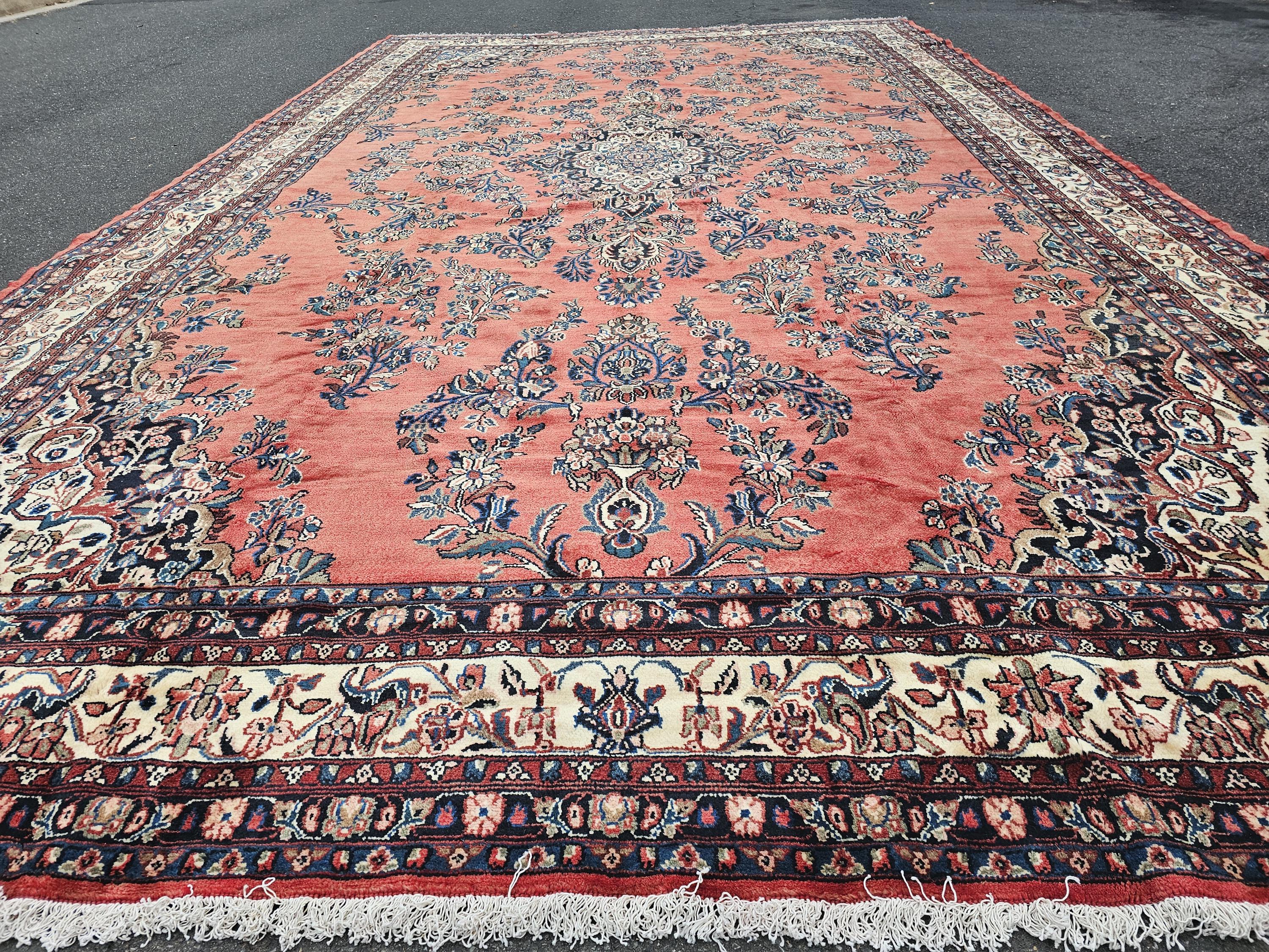 12.4 X 20.9 Vintage Aged Top Quality Veg Dye Finest Turkish Serapi