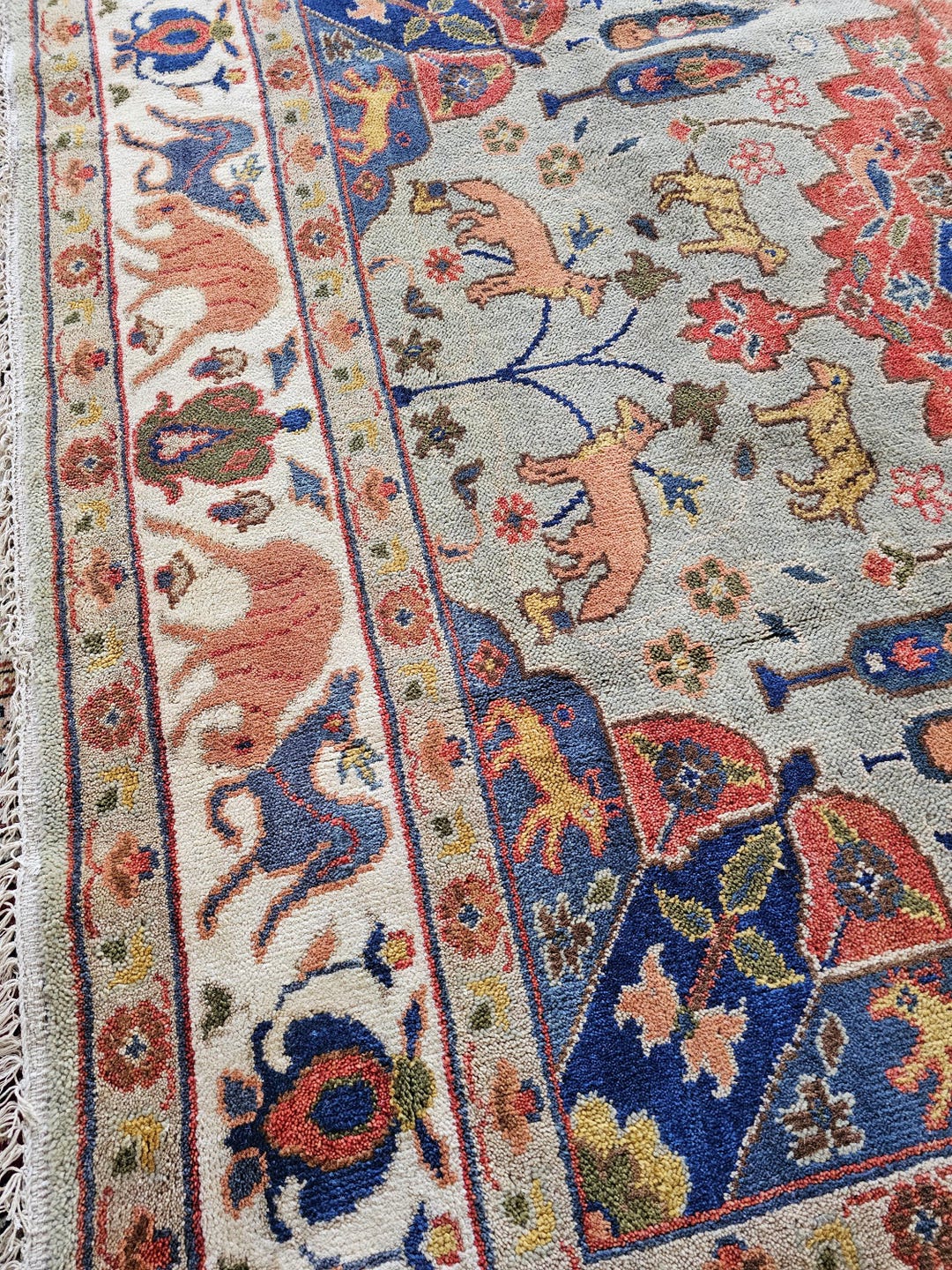 8 X 10 Vintage Design Top Quality Indo Caucasian Area Rug Decorative ...