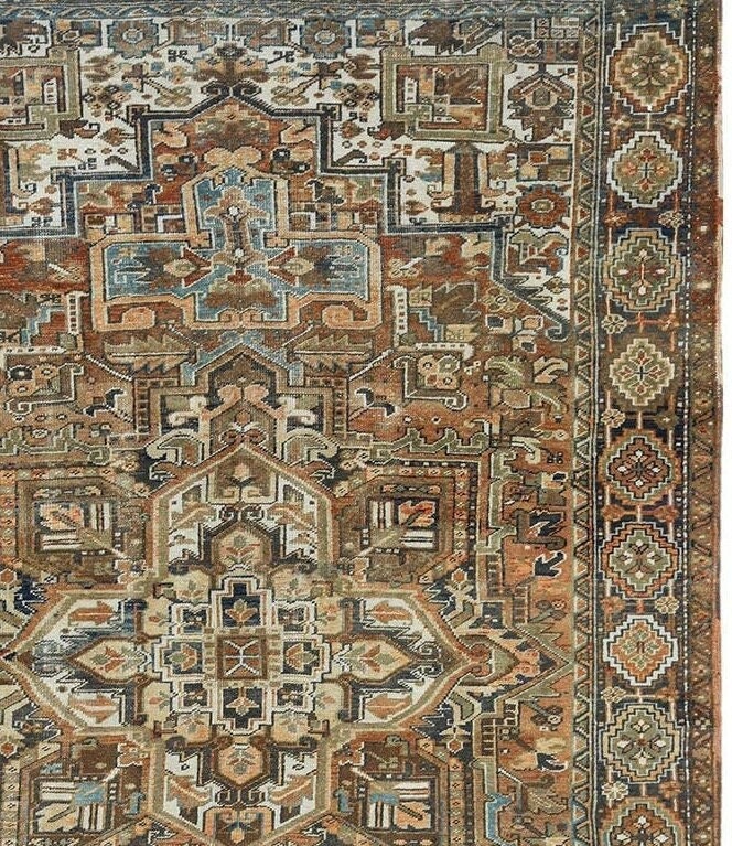 8 X 12 ou 8 11.8 Antique Top Quality Veg Dye Azerbaijan Area Rug Décoratif Hand Knotted Vintage Uniq