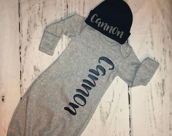 baby gown with name