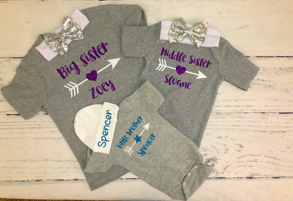 big sister middle sister little brother shirts