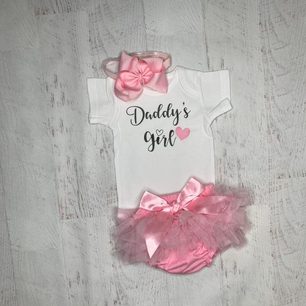 Daddy's girl baby outfit, Daddy's girl shirt, newborn baby shower girl gift, Going home outfit, Daddy's baby girl outfit