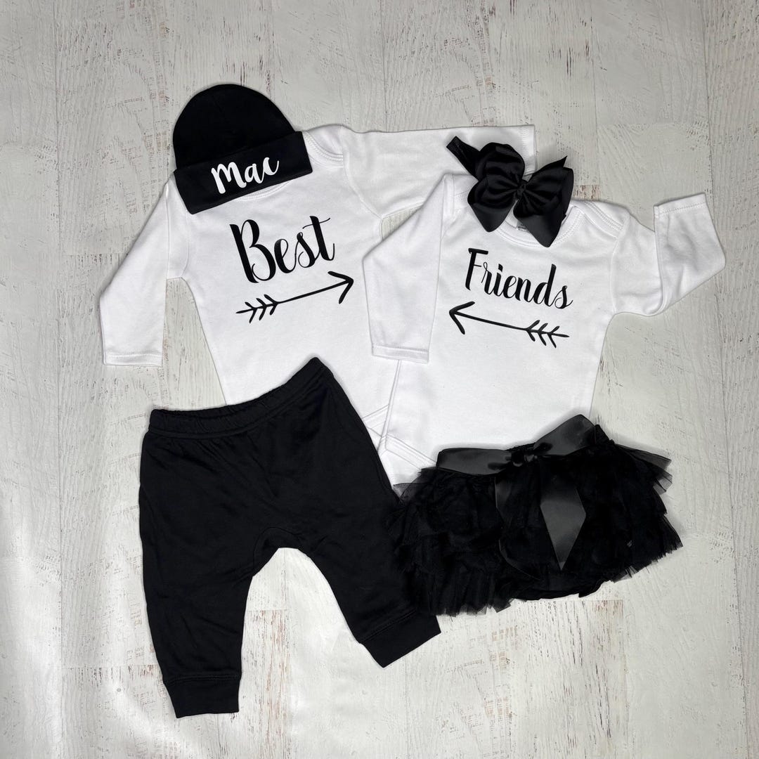 Best Friends Baby Outfits/baby Twins Outfits/twin Boy and Girl