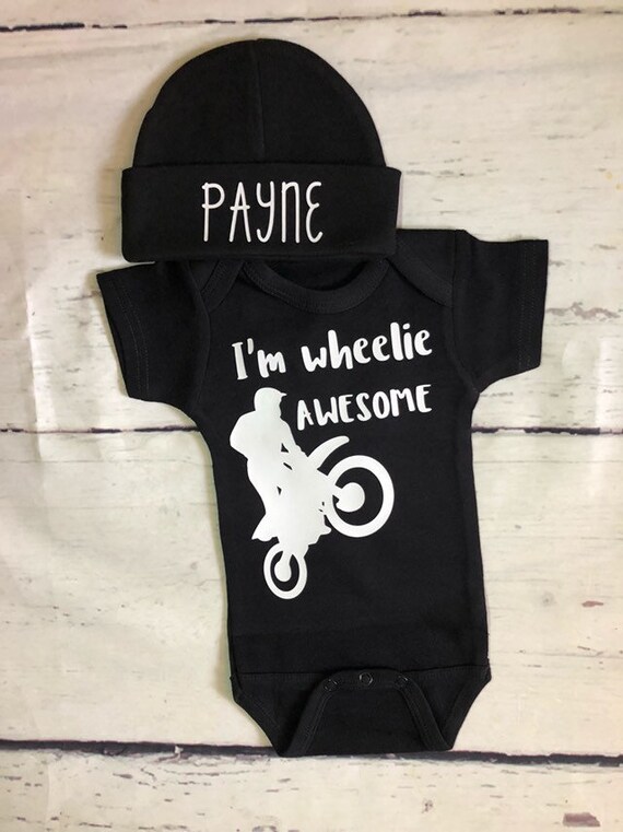 Bodysuit for biker or biker baby-born to be a biker-biker-gift for biker  babies. Short Sleeve Long Sleeve Original Designs Baby Suit