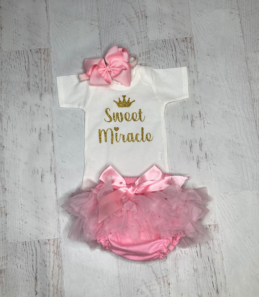 Miracle Baby Gift for Girl With Crown Sweet Miracle Newborn Etsy