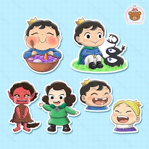 Adesivo de vinil holográfico Ranking of Kings, adesivos para laptop com garrafa de água e planejador de diário Bujo, presente fofo de anime, artigos de papelaria kawaii à prova d'água