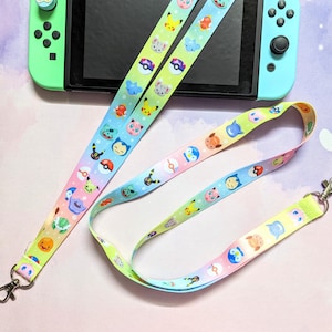Poke Friends-koord, videogame kawaii-accessoires, nostalgisch, kleurrijk leuk cadeau, fanart gaming-merchandise, terug naar schoolbenodigdheden, esthetiek