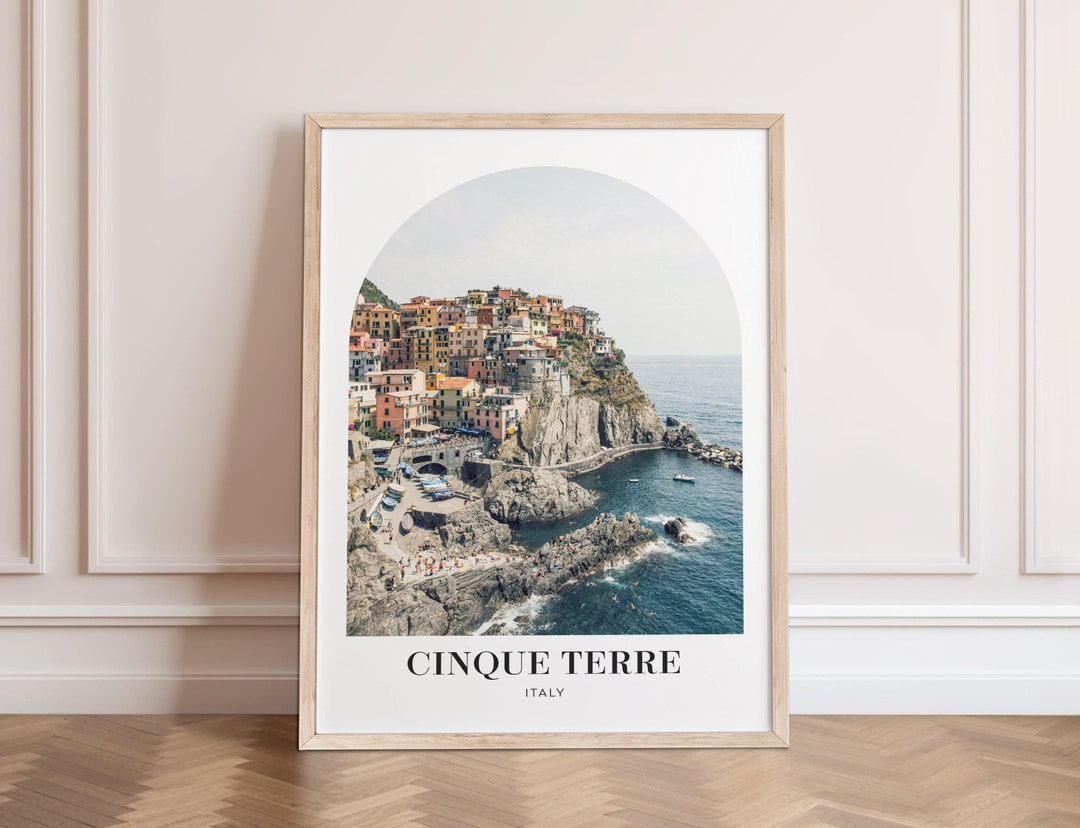 Cinque Terre Wall Art Boho Travel Poster Italian Aesthetic Printable ...