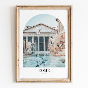 Rome Travel Poster, Pantheon Printable Wall Art Rome Photograph Travel Art Printable Destination Poster Italy Wall Art Pantheon Photo