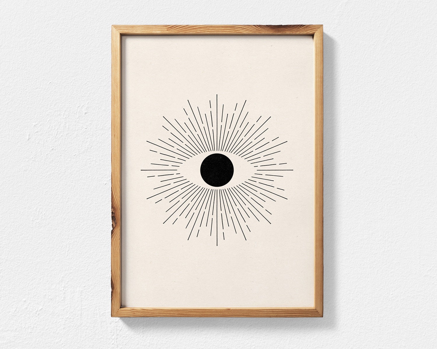 Boho All Seeing Eye Print Sunburst Printable Wall Art - Etsy Australia