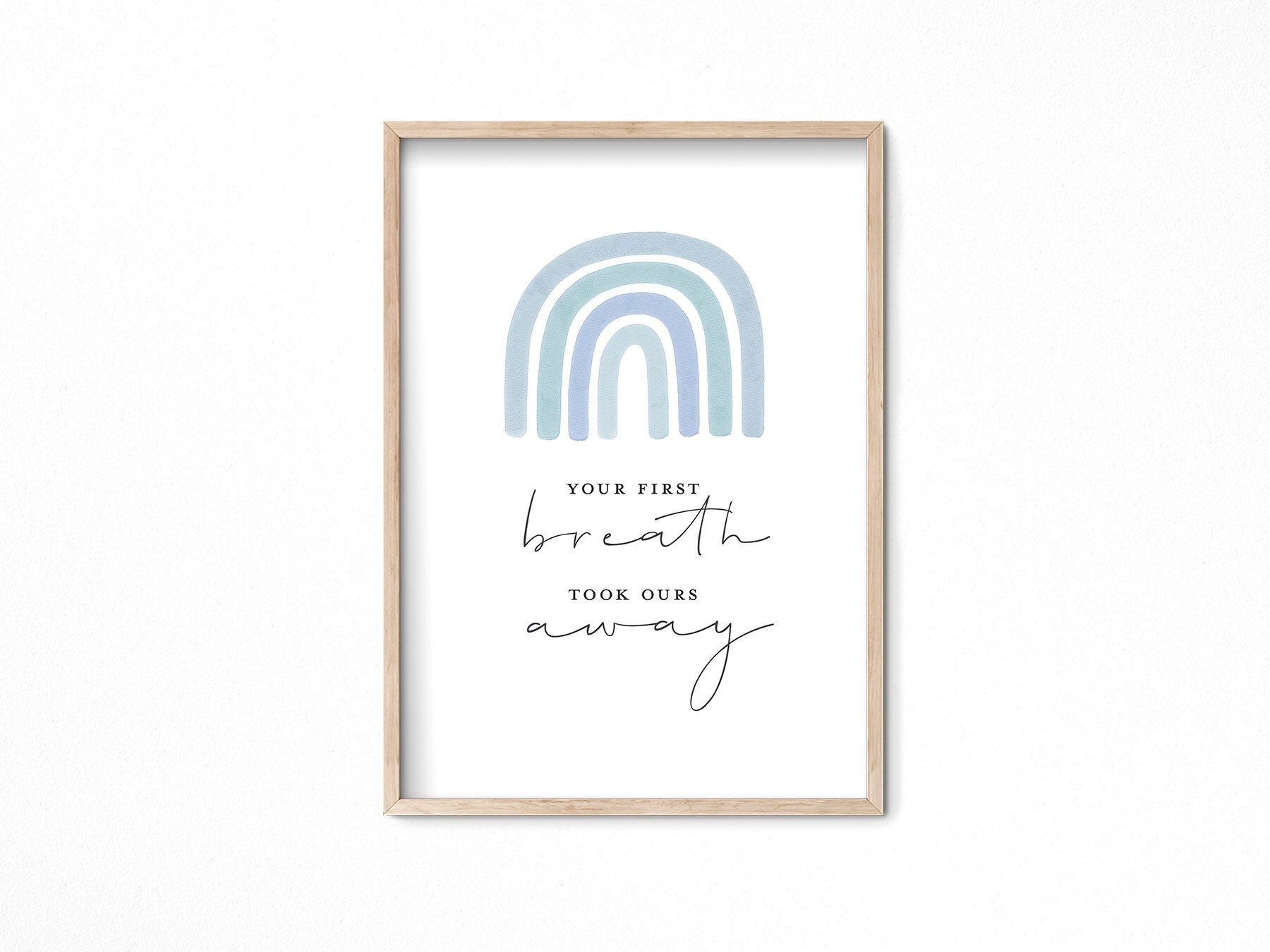 Nursery Quote your First Breath Took Ours Away - Etsy nursery-quote-your-first-breath-took-ours-away-etsy