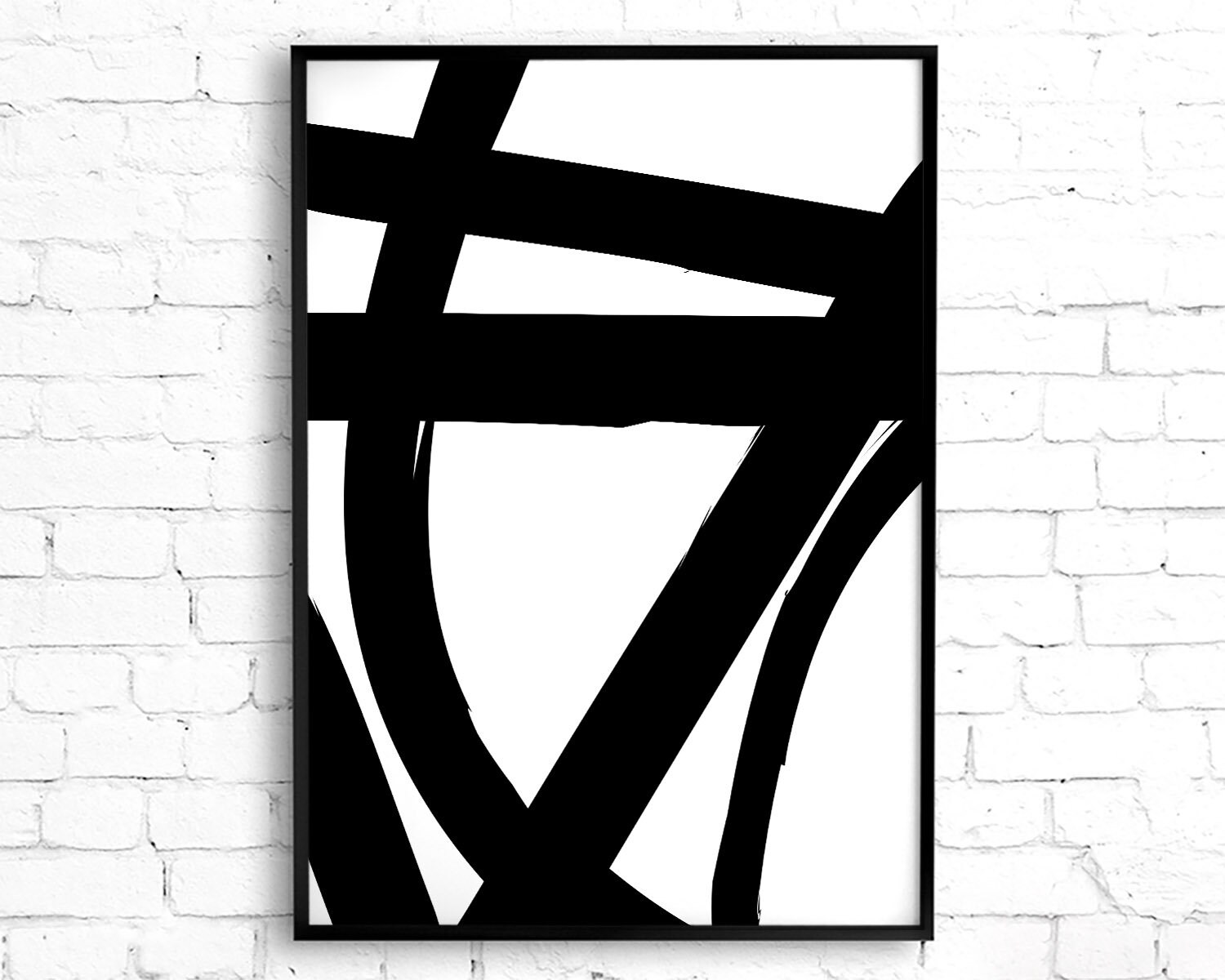 Black and White Abstract Art 3 Piece Wall Art Contemporary Etsy Australia
