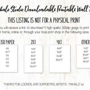 Hawaii Art Digital Download Featuring Aloha Quote, Waves and Shaka Hand Set of 3 Printable Wall Art, Surfer Wall Art, Hawaiian Wall Art image 3