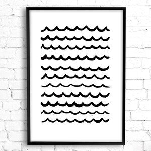 Hawaii Art Digital Download Featuring Aloha Quote, Waves and Shaka Hand Set of 3 Printable Wall Art, Surfer Wall Art, Hawaiian Wall Art image 7