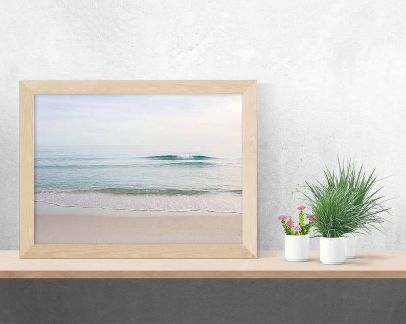 Beach Photography Printable Wall Art Turquoise Ocean Beach Etsy