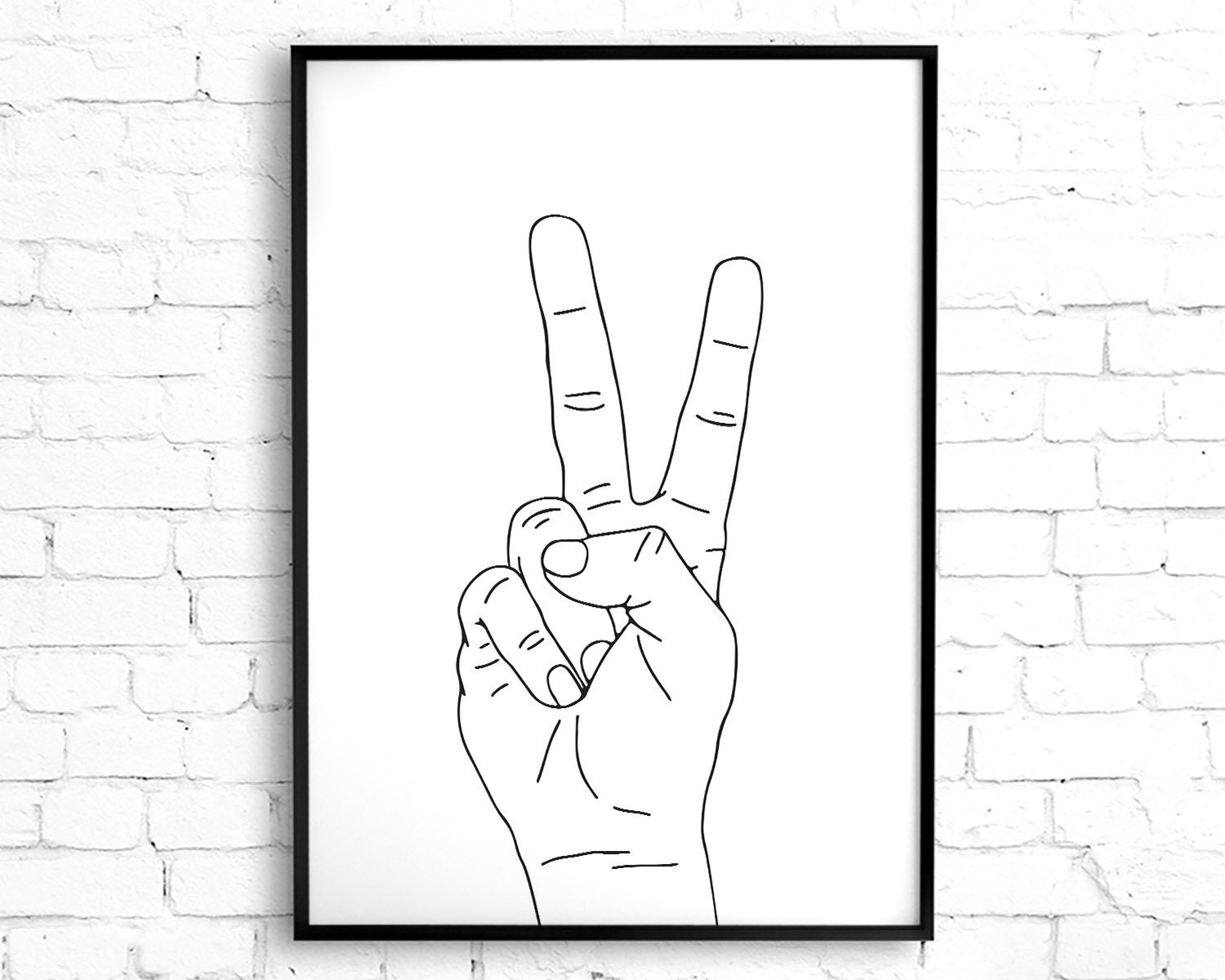 Peace Sign Printable Wall Art Peace Fingers Hand Gesture Etsy Peace Sign Printable Wall Art Peace Fingers Hand Gesture Etsy