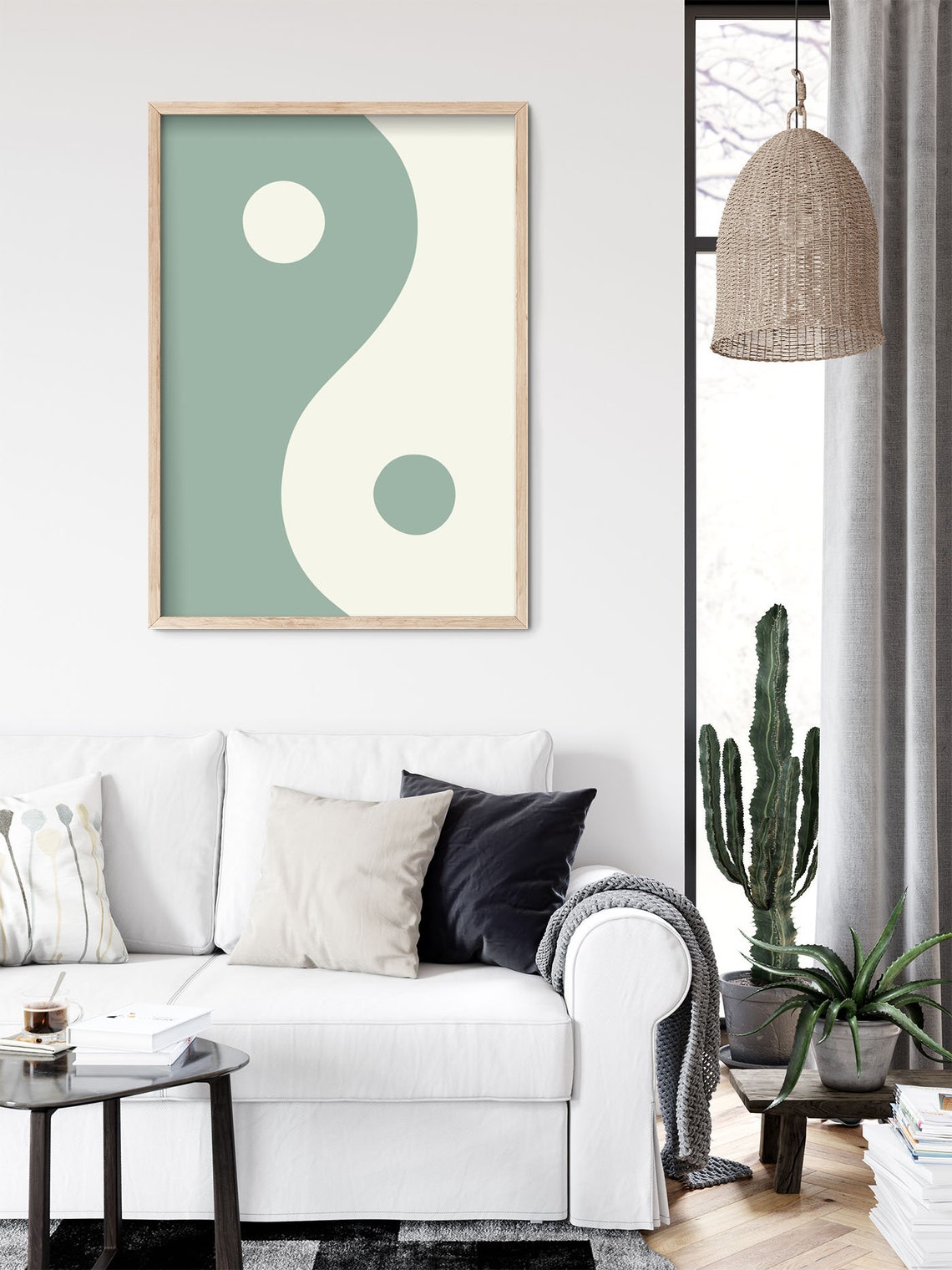 Yin and Yang Wall Art Boho Wall Decor Yin Yang Printable Wall - Etsy