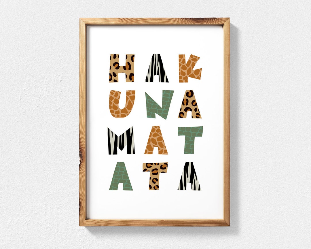 beo saumenauflage für liegen - texas - dschungel... Hakuna Matata druckbare Wandkunst, Löwe Print, Animal Print ...