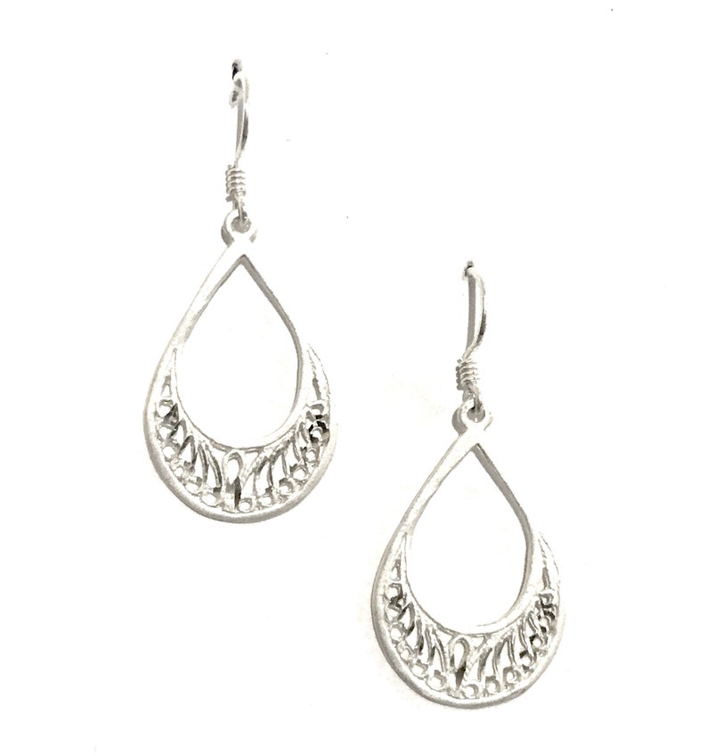 Sterling Silver Dangle Earrings Lightweight Earrings Shiny Earrings Free Shipping Christmas Gift
