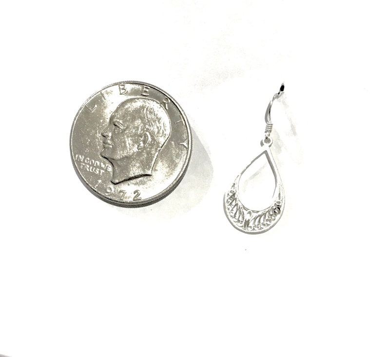 Sterling Silver Dangle Earrings Lightweight Earrings Shiny Earrings Free Shipping Christmas Gift