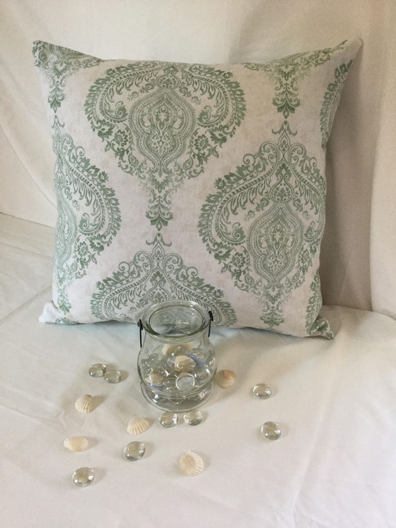 Floral Pillow,Seasonal Pillow Throw Pillow Decor Pillow Mint Green,White Pillow Summer Spring Decorative Pillow