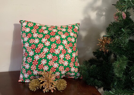 Christmas Holiday Peppermint Candy Pillows Home Decor Etsy