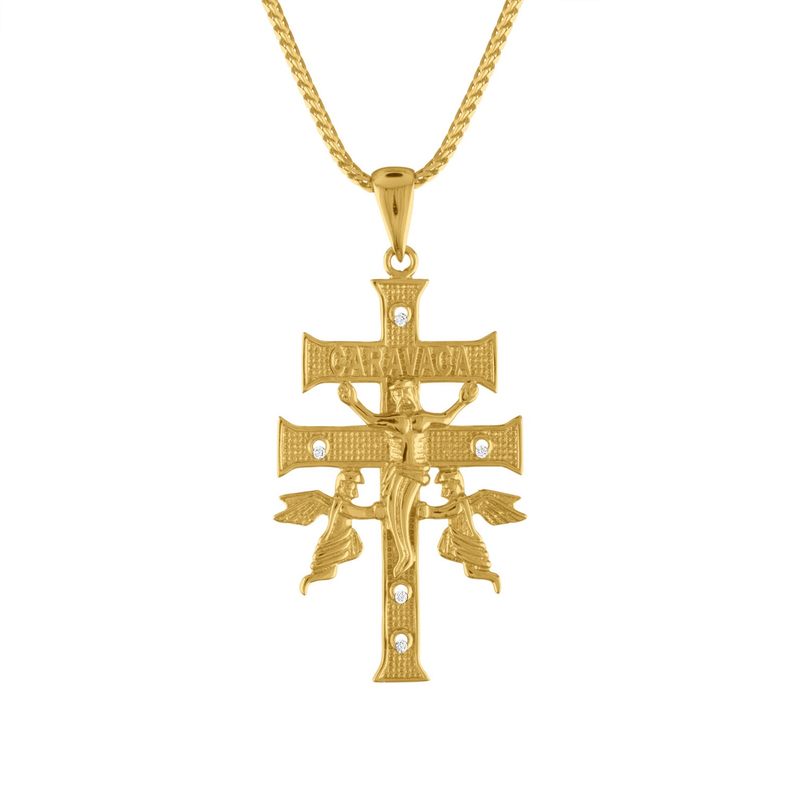 14K Gold Plated Sterling Silver Jesus on Cross Pendant With Etsy