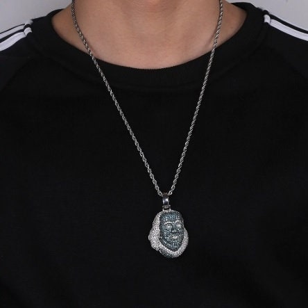 ICEDOUT Blueface Benjamin Piece Pendant 