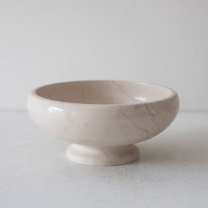 large marble base bowl with lid, Italy 1960s