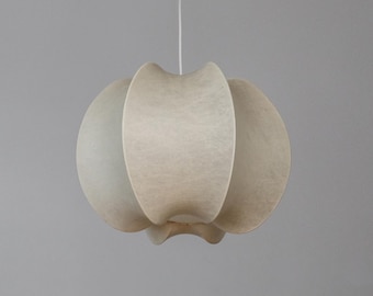Rare Cocoon pendant lamp by Friedel Wauer for Goldkant Leuchten, Germany, 1960s