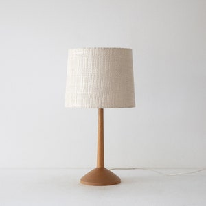 Modernist oak table lamp, Sweden 1950s