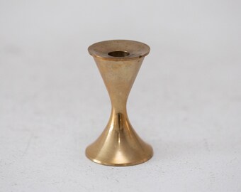 Candlestick made of brass in diabolo shape, Austria 1950s #1