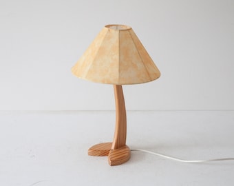 Table lamp made of pine wood, Austria 1970s