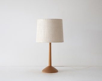 Modernist oak table lamp, Sweden 1950s