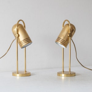 Pair (2) table lamps by Rolf Krüger for Heinz Neuhaus, Germany 1970s