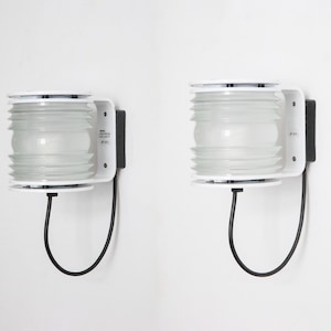 Joe Colombo 'Fresnel' wall lights for Oluce, Italy 1960s