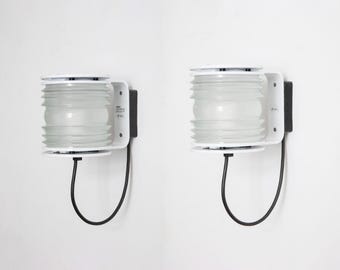 Joe Colombo 'Fresnel' Wandleuchten für Oluce, Italien 1960er Jahre
