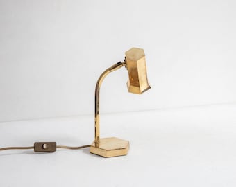 Rare, high-quality brass table lamp, Germany, 1970s