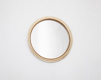 Brass mirror from the Vereinigte Werkstätten München, Germany, 1950s