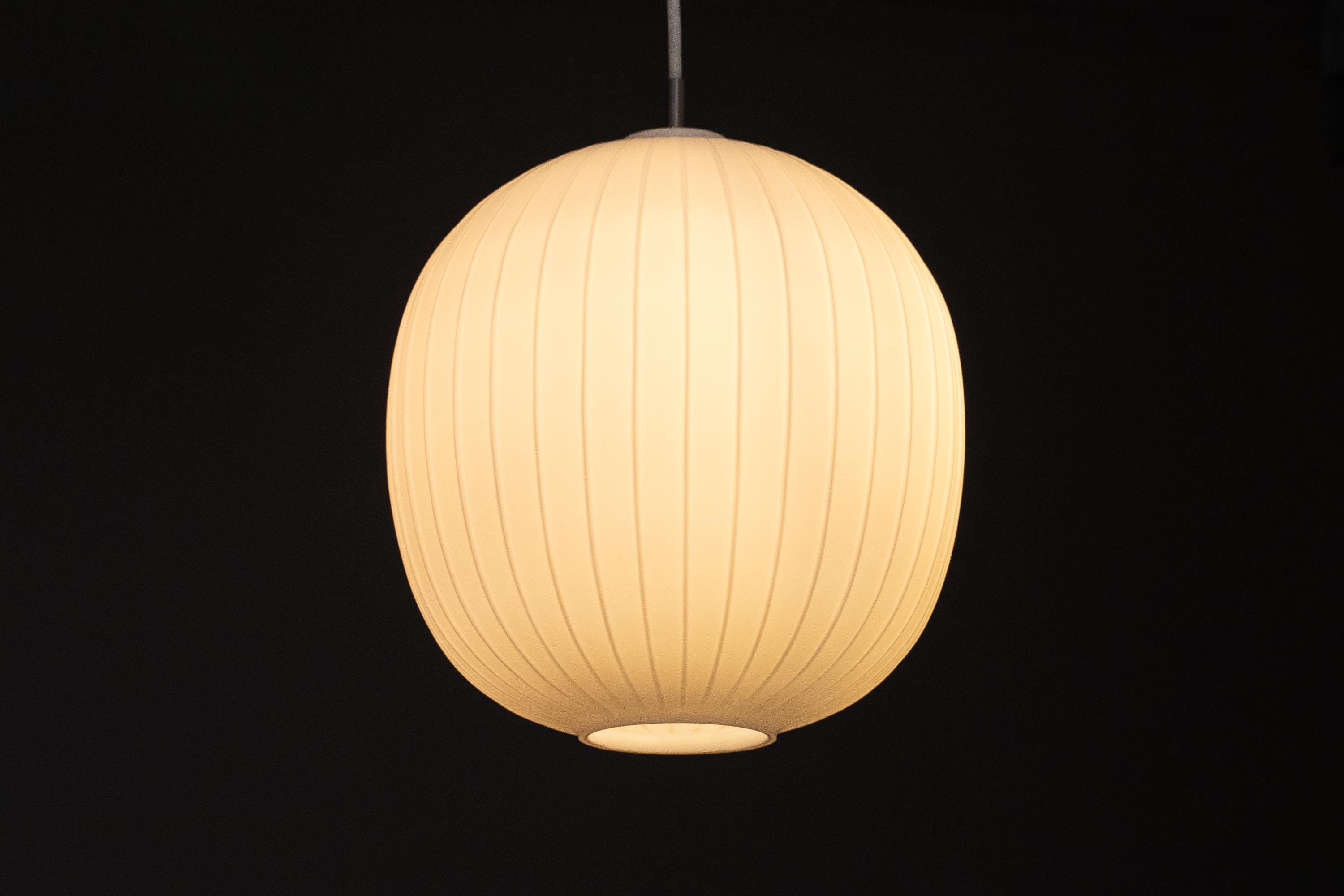 独1950年代　Aloys for Peill & Putzler 美品 Aloys Gangkofner 'bologna' Opal Glass Pendant Light for Peill