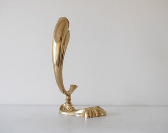 Sculptural brass table lamp, 1970s