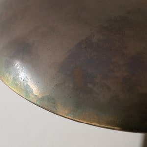 Bauhaus table lamp made of brass, Germany 1930s image 8