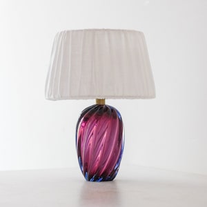 &#39;Diamante&#39; table lamp made of Murano glass attributed to Venini, Italy 1930s
