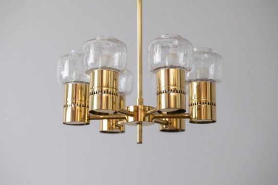 Hans Agne Jakobsson Chandelier, Model L 64/EL, Sweden, 1960s - Etsy