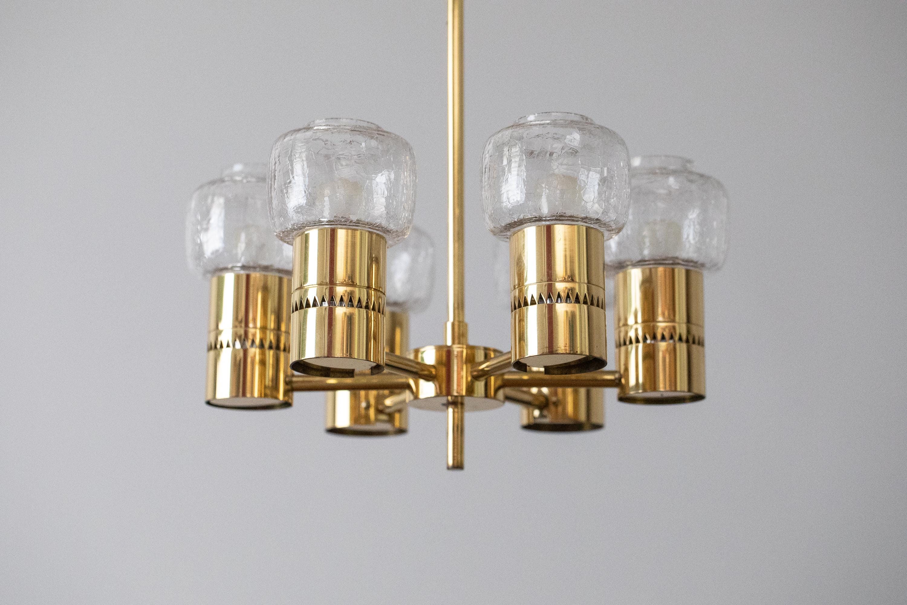 Hans Agne Jakobsson Chandelier, Model L 64/EL, Sweden, 1960s - Etsy